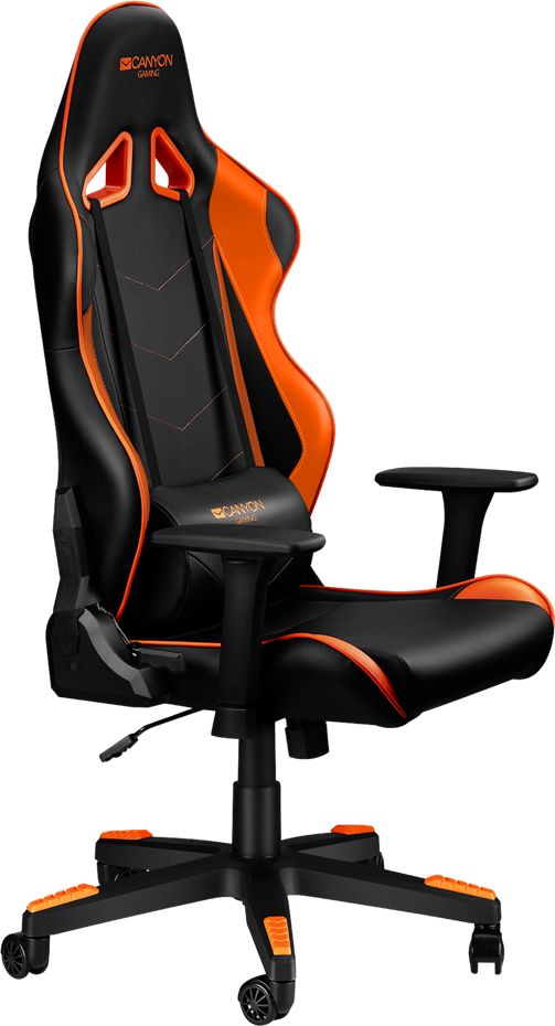 Canyon Gaming Chair Deimos, Black/ Orange CND-SGCH4 datorkrēsls, spēļukrēsls