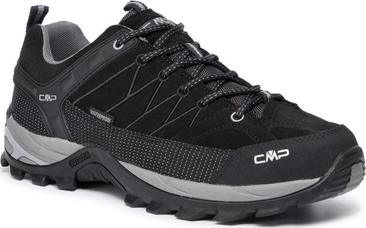 Buty trekkingowe meskie CMP Rigel Low Trekking Shoe Wp Nero/Grey r. 45 (3Q13247-73UC) 3Q13247-73UC (8056381839885) Tūrisma apavi