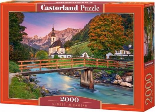 Castorland Puzzle 2000 elementow Sunset in Ramsau GXP-783378 (5904438200801) puzle, puzzle