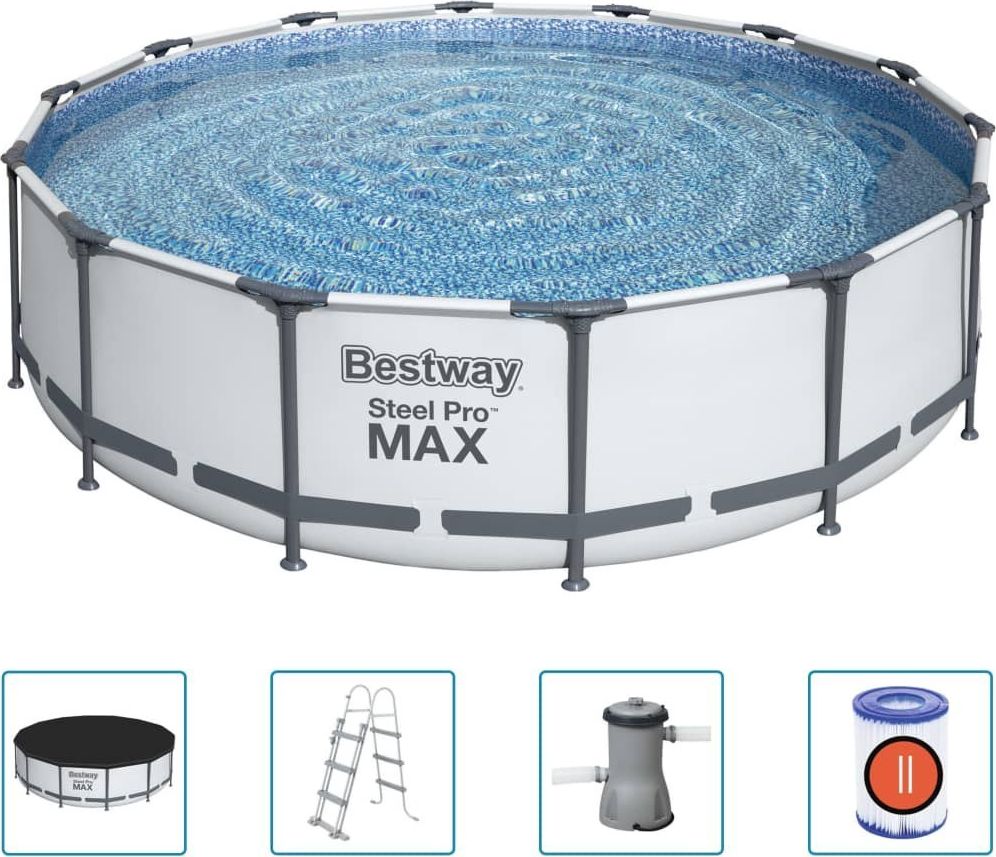 Bestway Basen stelazowy Steel Pro Max 427cm 5w1 (56950) 92850 (6942138983159) Baseins