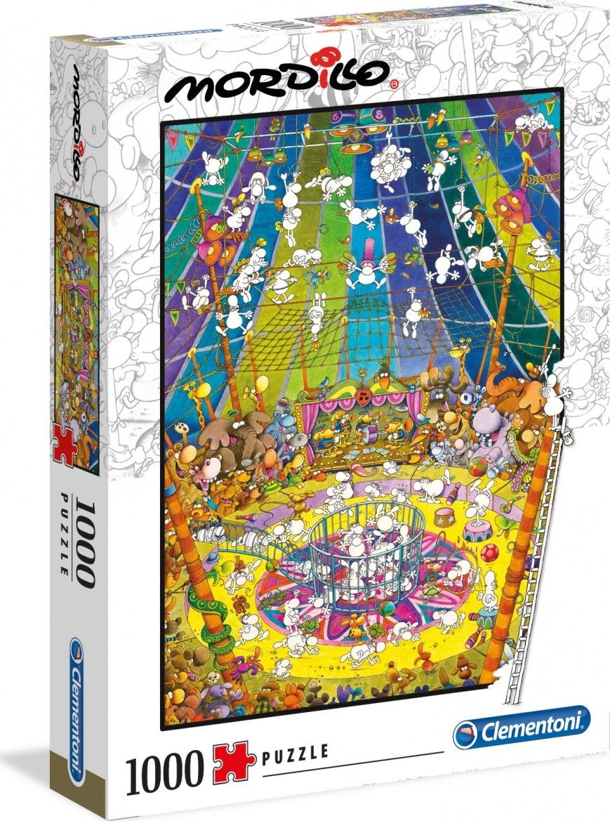 Clementoni Puzzle 1000 pieces Mordillo The Show puzle, puzzle