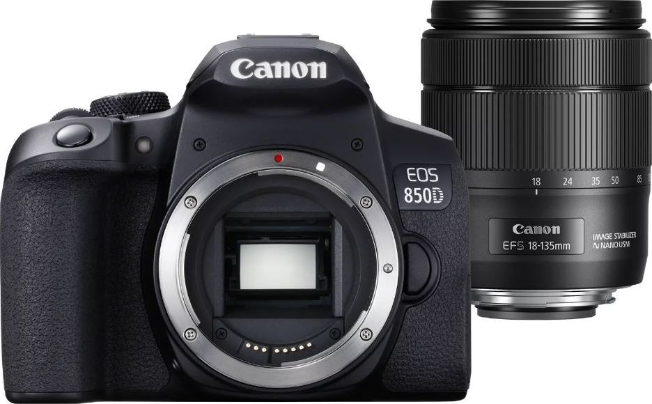 Lustrzanka Canon EOS 850D + EF-S 18-135mm f/3.5-5.6 IS USM 3925C020 Spoguļkamera SLR