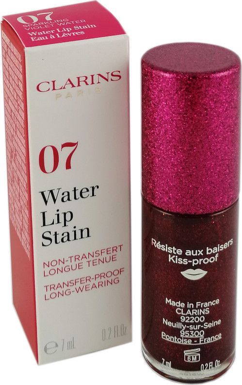 Clarins Blyszczyk w wodzie koloryzujacej 07 Violet Water 7 ml 6622008 (3380810279207) Lūpu krāsas, zīmulis