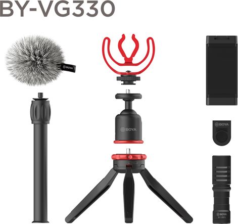 BOYA BY-VG330 incl. BY-MM1 Smartphone Video Kit Mikrofons