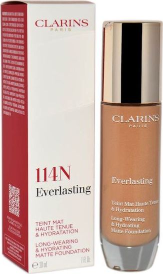 Clarins CLARINS EVERLASTING FOUNDATION 114N CAPPUCCINO 30ML 121615 (3380810402889) tonālais krēms