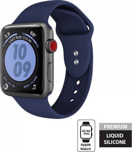 Crong Crong Liquid Band - Pasek Apple Watch 42/44 mm (granatowy) CRG-44LQB-MBL (5907731983655)