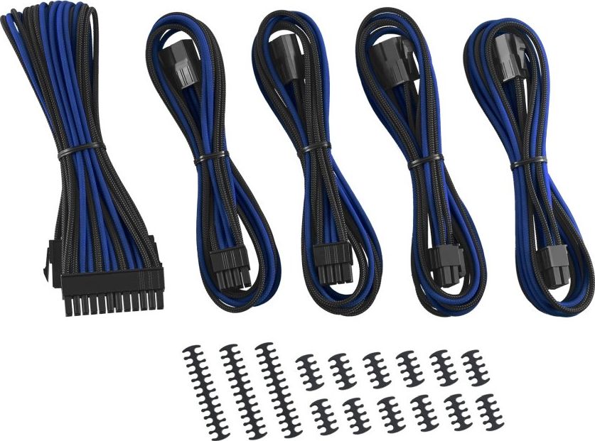 CableMod Classic ModMesh Cable Extension Kit - 8+6 Series - schwarz/blau kabelis, vads