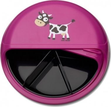 Carl Oscar Carl Oscar Small SnackDISC Trademark  5 komorowy obrotowy pojemnik na przekaski Purple - Cow 7350071501245 (7350071501245)