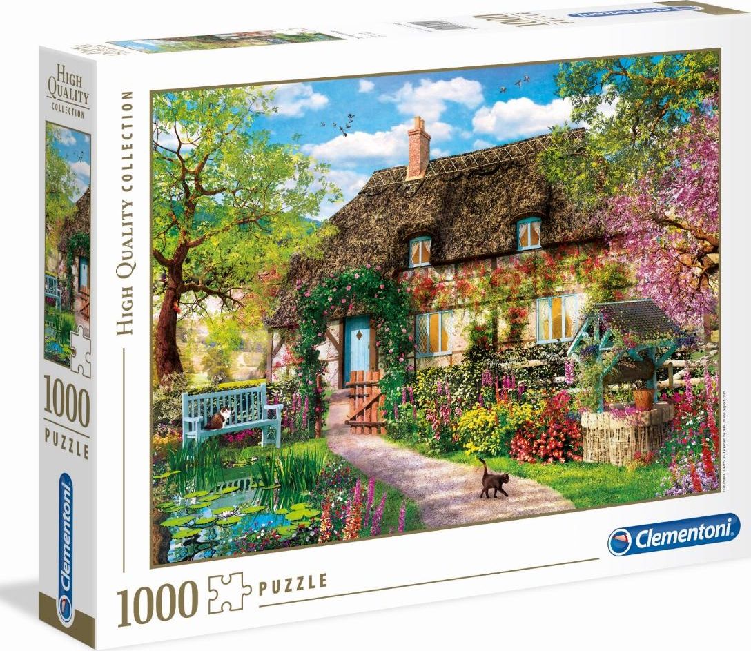 Clementoni Puzzle 1 000 pieces The Old Cottage puzle, puzzle