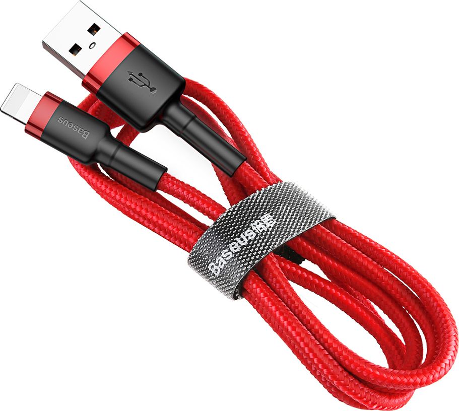 Baseus CALKLF-A09 lightning cable 0.5 m Red USB kabelis