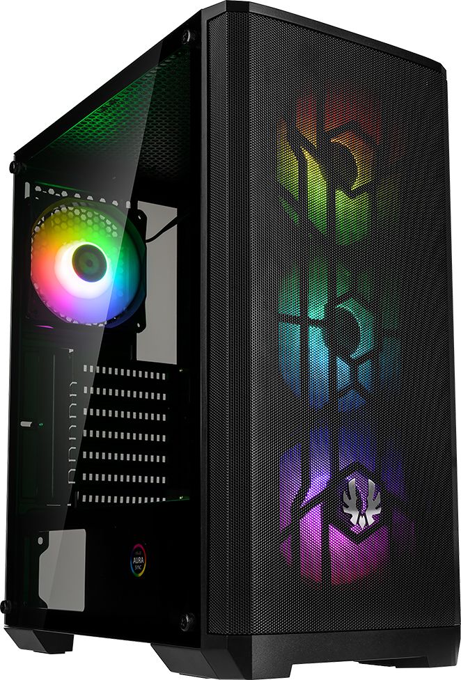 BitFenix Nova Mesh SE TG ARGB Midi-Tower, Tempered Glass - schwarz Datora korpuss