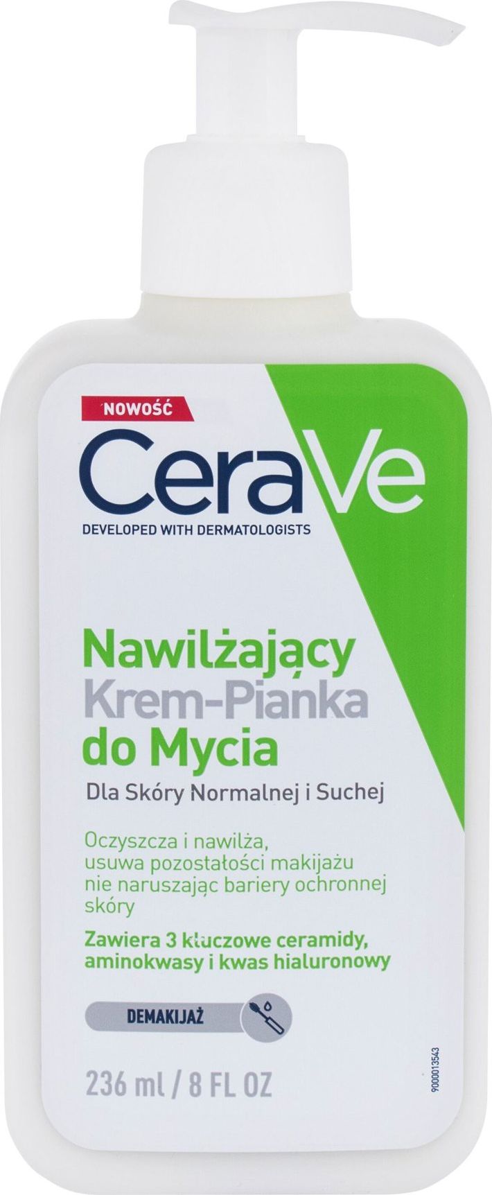 CeraVe Facial Cleansers Hydrating Cream-to-Foam cleansing cream 236ml kosmētika ķermenim