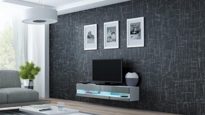 Cama TV stand VIGO NEW 30/180/40 white/grey gloss