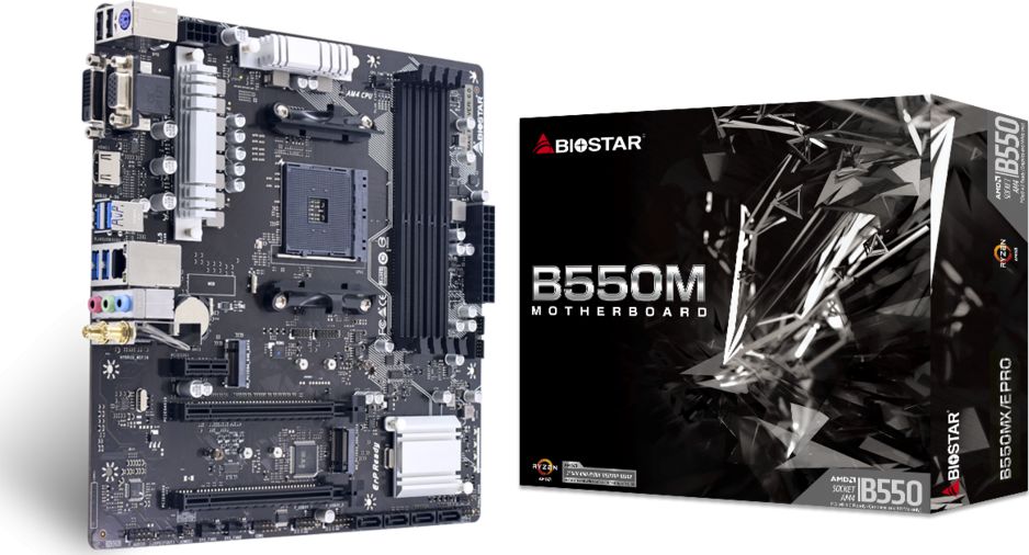 Biostar B550MX / E PRO B550 - Socket AM4 pamatplate, mātesplate