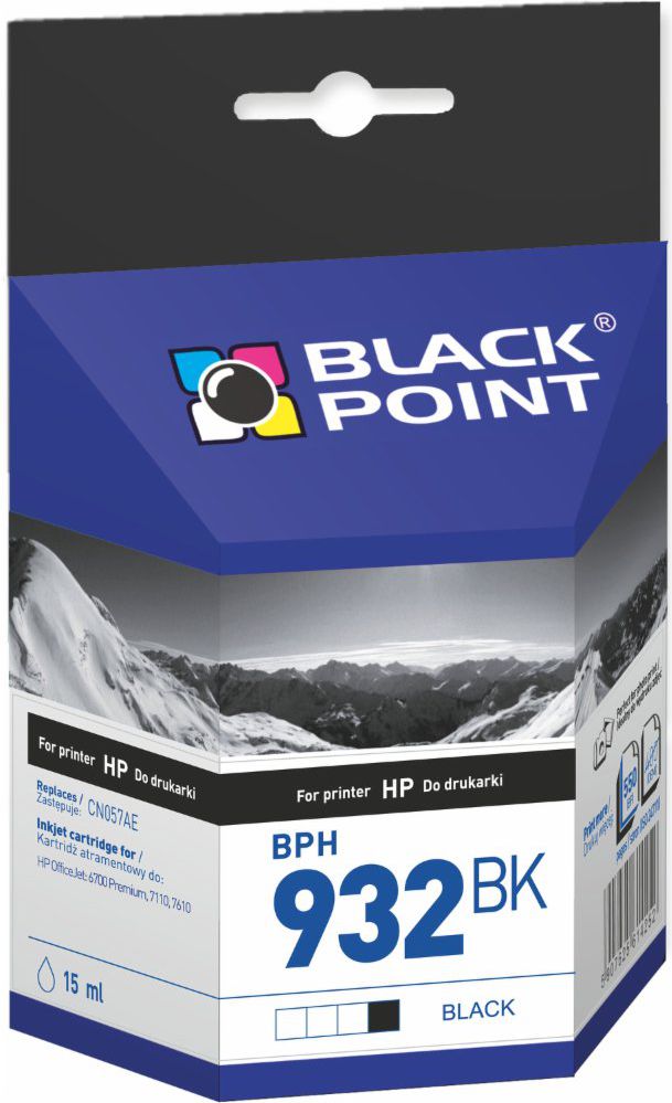 Ink cartridge Black Point BPH932BK | black | 15 ml | HP CN057AE