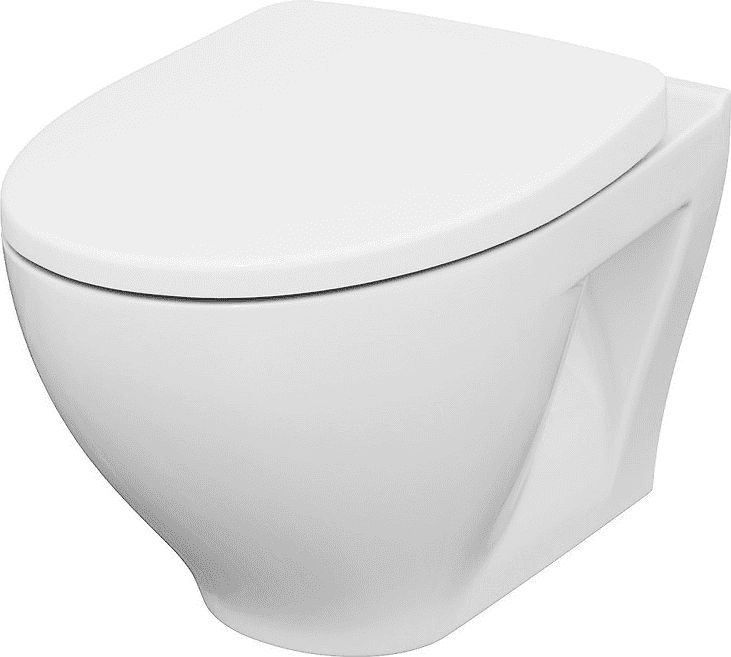 Miska WC Cersanit Moduo Clean on + Deska Wrap Slim Dur wolnoopadajaca (K701-262-ECO) K701-262 (5902115751622)