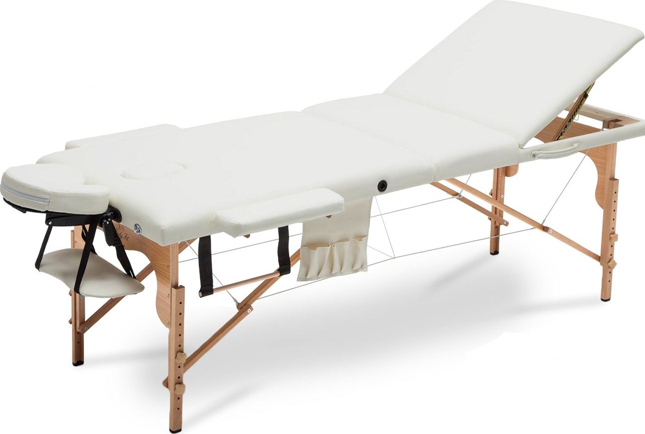 Bodyfit Stol, lozko do masazu 3-segmentowe drewniane XXL uniwersalny (580) 580-uniw (5902759971479) masāžas ierīce