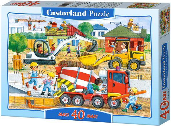 Castorland CASTOR 40 EL. MAXI Construction - 040018 puzle, puzzle