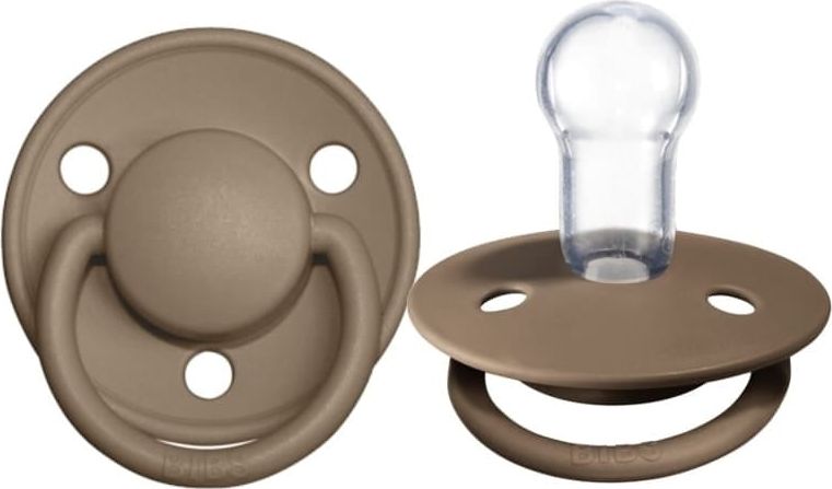 Bibs De Lux Dark Oak silicone soother 0-36 m māneklītis, knupis