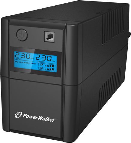 Power Walker UPS Line-Interactive 650VA 2x 230V PL OUT, RJ11 IN/OUT, USB, LCD nepārtrauktas barošanas avots UPS