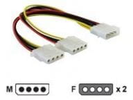 DeLOCK Y-Splitter Molex kabelis, vads