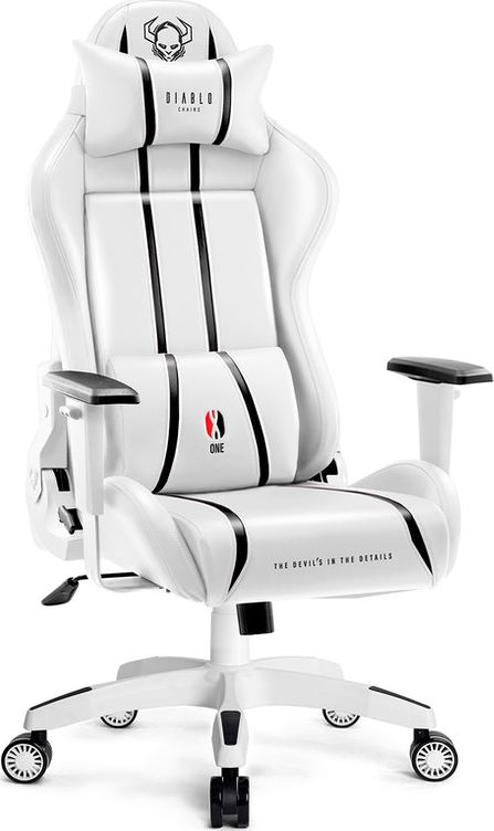 Diablo Chairs X-One 2.0 Normal white armchair datorkrēsls, spēļukrēsls