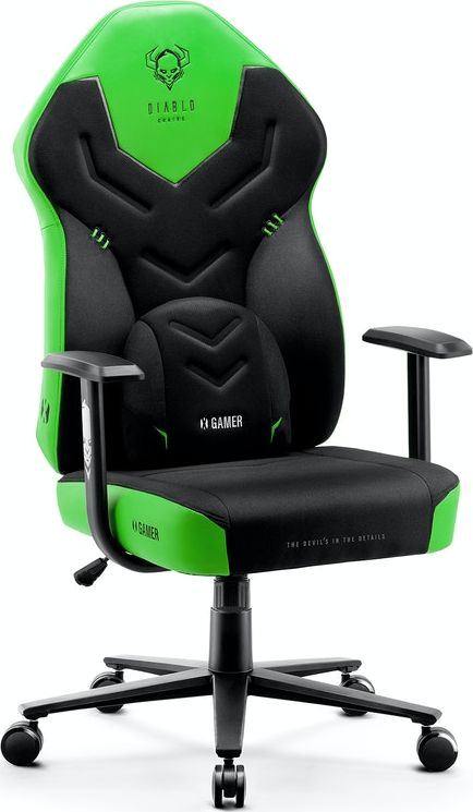 Diablo X-Gamer 2.0 Normal Size Green Emerald datorkrēsls, spēļukrēsls