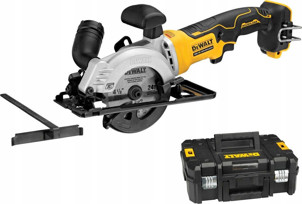 DEWALT DCS571NT-XJ portable circular saw 115 mm 18V T-STAK Black, Yellow Elektriskais zāģis