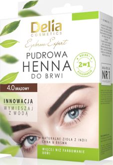 Delia Pudrowa henna do brwi 0.4 Brazowa 5901350488973 (5901350488973) ēnas