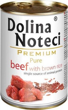 Dolina Noteci Dolina Noteci Premium Pure Wolowina z ryzem brazowym 400g MS_12778 (5902921300564) barība suņiem