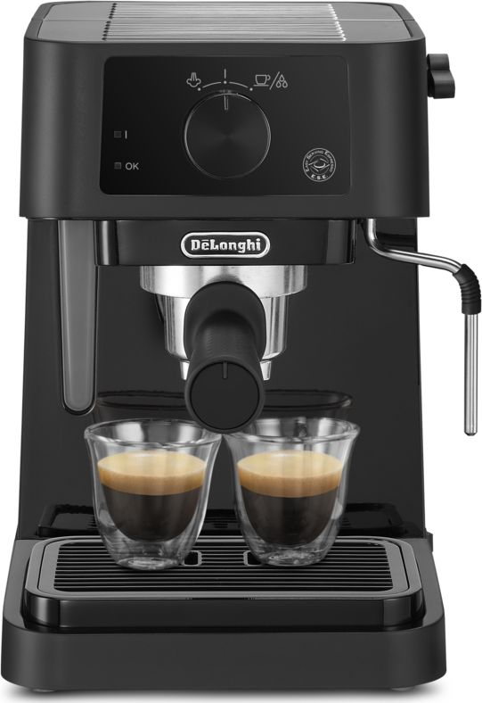 DeLonghi EC235.BK Stilosa Espresso Coffee Maker, Black Delonghi Espresso Coffee Maker EC235.BK Stilosa Pump pressure 15 bar, Built-in milk f Kafijas automāts