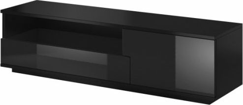 Cama TV cabinet MUZA 138/40/41 black/black gloss