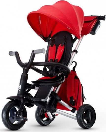 Qplay Tricycle Nova+ Rubber Red bērnu ratiņi