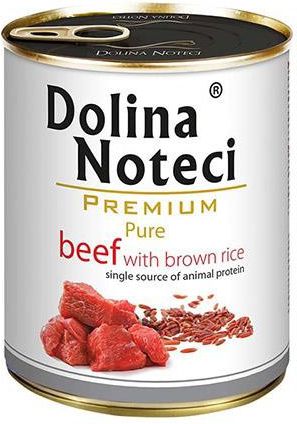 Dolina Noteci Dolina Noteci Pies Pure, wolowina z ryzem puszka 800g VAT004227 (5902921300601) barība suņiem