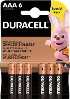 Duracell AAA / R03 battery 6 pcs. Baterija