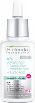 Bielenda Professional 40% Salicylic Acid + Azelaic Acid + Mandelic Acid + Lactic Acid (W) acid facial peeling 30g kosmētika ķermenim