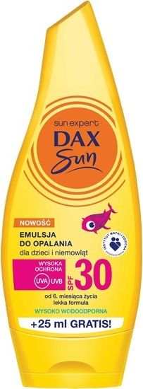 Dax Sun Emulsja do opalania dla dzieci i niemowlat SPF 30, 175ml 077594 (5900525057594)