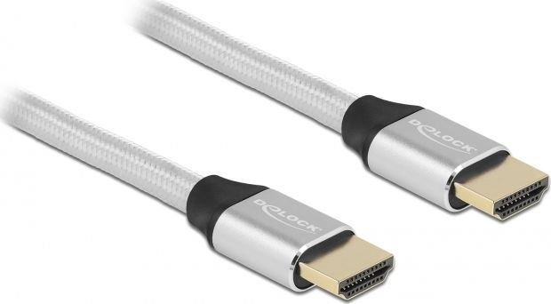 DeLOCK UHS HDMI 48Gbps 8K 60Hz 3.0m silver - 85368 kabelis, vads