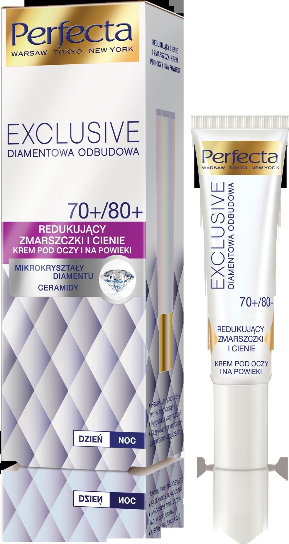 DAX Krem pod oczy Perfecta Exclusive 70+/80+ 15ml 070373 (5900525050373) ēnas