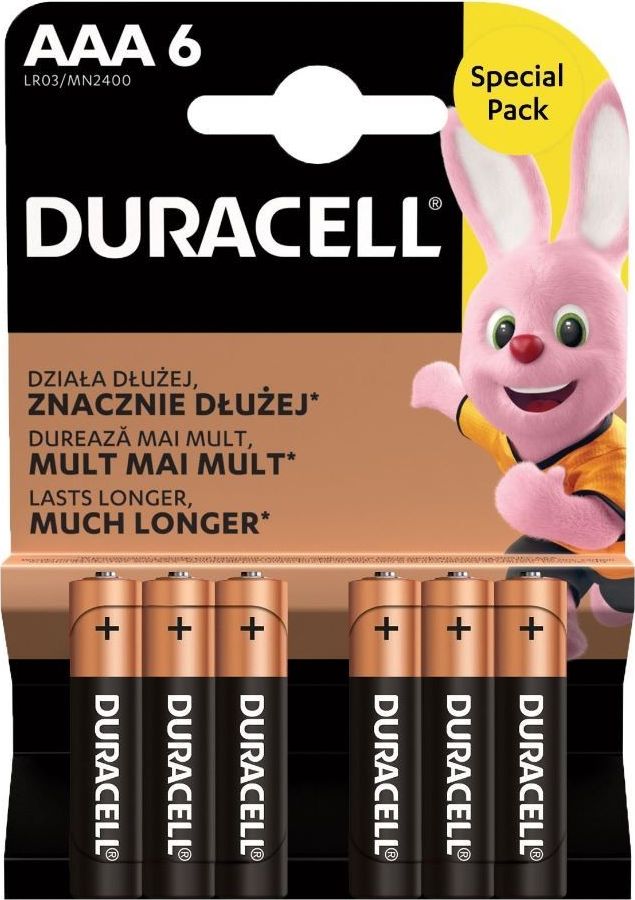 Duracell Bateria AAA / R03 6 szt. Duracell Basic AAA/LR3 blister 6szt Baterija