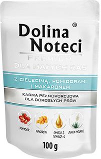 Dolina Noteci MINI Z CIELECINA, POMIDORAMI I MAKARONEM 100g VAT008772 (5900842020226) barība suņiem