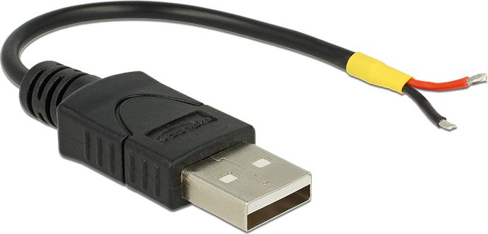 DeLOCK 85250 0.1m USB A black USB Kabel (85250) USB kabelis