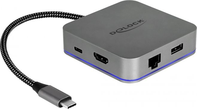 Stacja/replikator Delock 4K Dock USB-C (87742) 87742 (4043619877423) dock stacijas HDD adapteri
