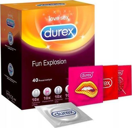 Durex  Fun Explosion zestaw prezerwatyw 40 szt. 5900627095395 (5900627095395)