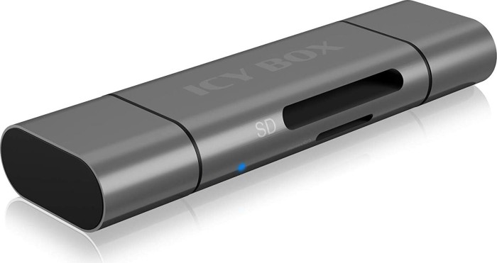 Icy Box IB-CR201-C3 USB 3.1 Gen1/microUSB/USB-C karšu lasītājs