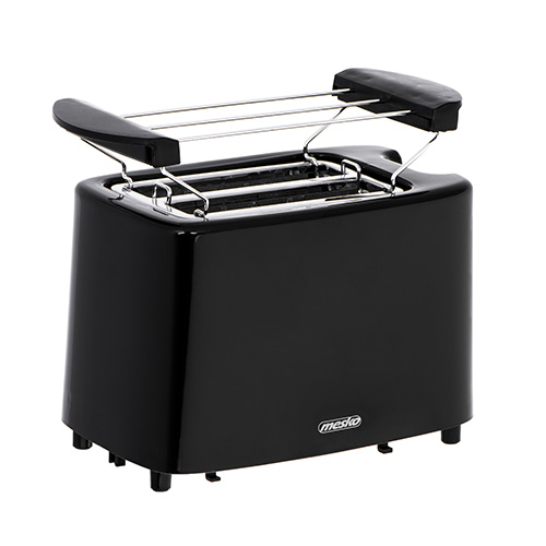 Mesko Toaster MS 3220 Power 750 W, Number of slots 2, Housing material Plastic, Black Tosteris