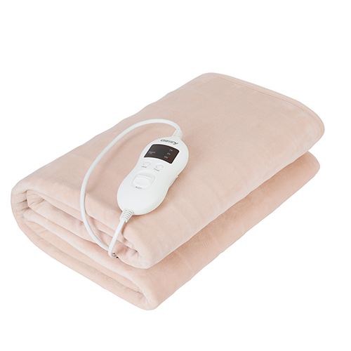 Camry Electric blanket CR 7423 Number of heating levels 8, Number of persons 1, Washable, Coral fleece, 60 W, Beige 5902934832502