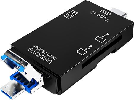 VAKOSS CARD READER 6IN1 USB A / MICRO USB / USB C / SD / MICRO SD / USB TC-R425X karšu lasītājs