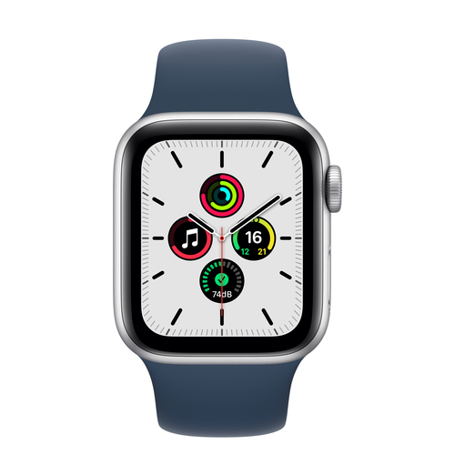 Apple Watch SE GPS 40mm Silver Alu Abyss Blue Sport Viedais pulkstenis, smartwatch