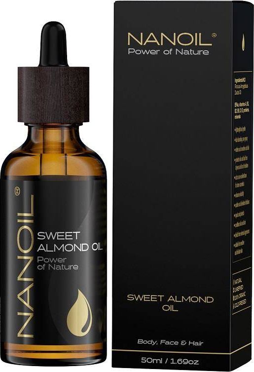 Nanoil NANOIL_Sweet Almond Oil olejek migdalowy do pielegnacji wlosow i ciala 50ml 5905669547178 (5905669547178)